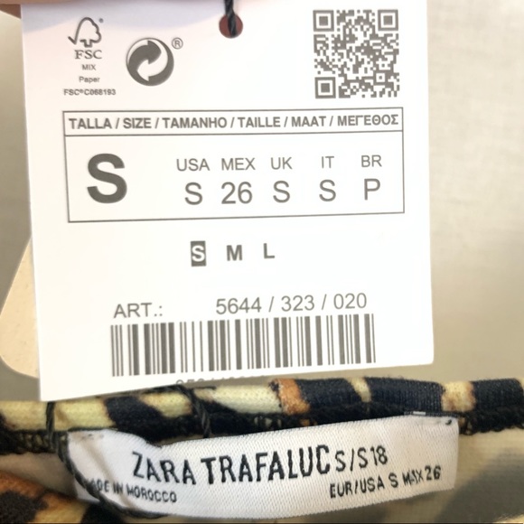 Zara Leopard Strappy Mini Dress NWT - Picture 7 of 8